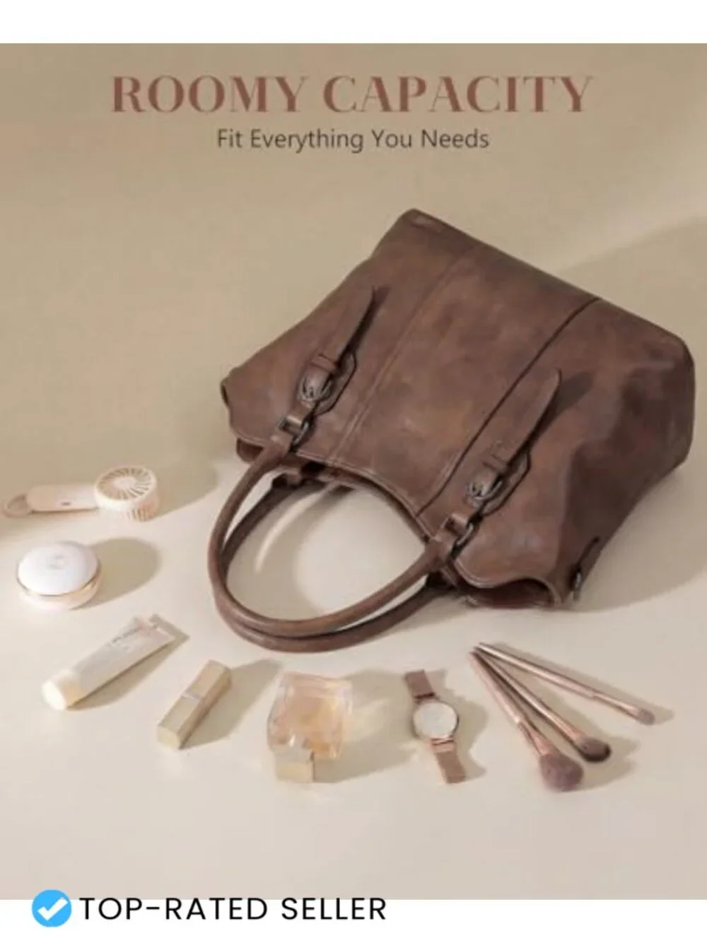 VASCHY Hobo Purse for Women Two-Strap Top Handle Satchel Vegan Leather